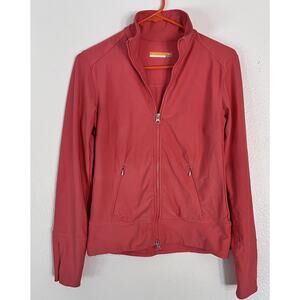 (XS) Lucy Tech Activewear Pink Full Zip Jacket Lightweight Athletic Stretch